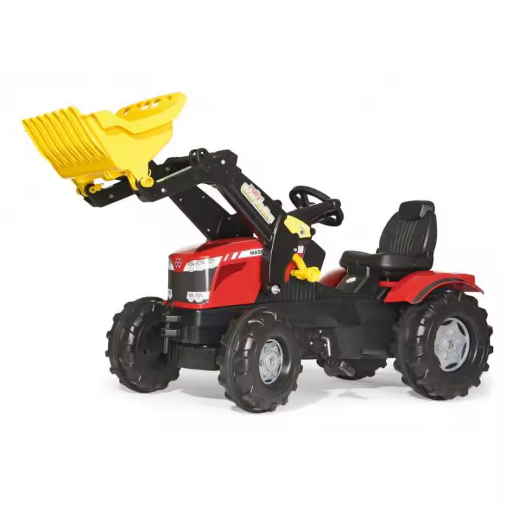 Rolly Toys Massey Ferguson 7726 Correpasillos con Pala - Edad 3-8 Años - 1