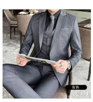 Traje De Novio Para Hombre S-9XL Moda Negocios Profesional Traje Formal Coreano Conjunto De Chaqueta Chaleco Y Pantalones Para Banquete - details 12