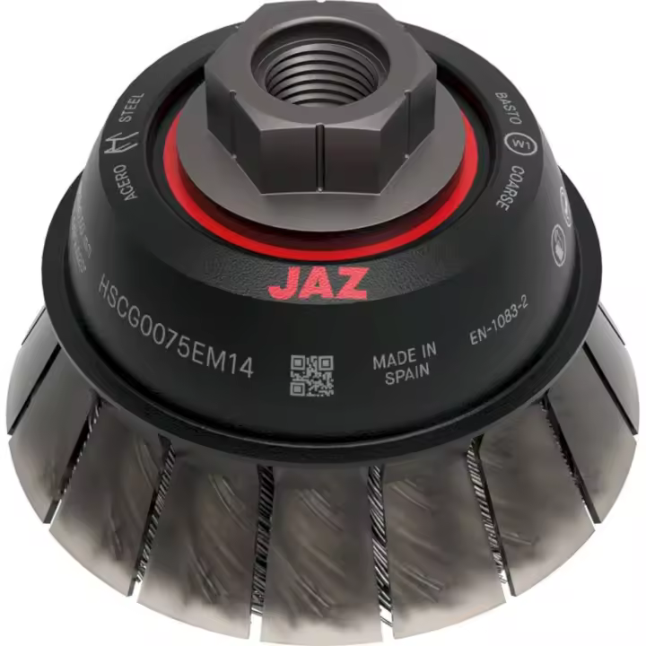 Cepillo para amoladora HSTG acero con guarda 65x0.5xM14 - 1