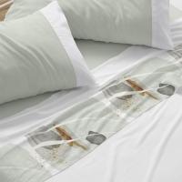 Juego de Sábanas  Cama 180 cm Modelo 138  50% Algodón de Burrito Blanco – Suavidad, Estilo y Confort para tu Dormitorio. - details 3