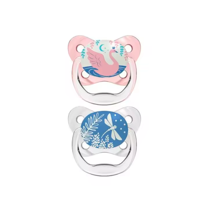 Dr. Browns Chupete Prevent Silicona Nocturno Rosa 0-6M 2U - 1