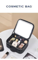 Estuche De Maquillaje LED Con Espejo Y Luces Capacidad Grande Sensación Premium Estuche De Luxo Para Cosméticos Estilo Inglés - details 8
