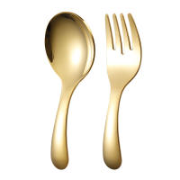 Juego De Comedor Portátil Para Niños En Acero Inoxidable 304 Uso Exterior Utensilios De Desayuno Y Postre Combinación De Cuchara Y Tenedor - details 22