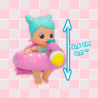 BLOOPIES Floaties Lena | Muñeca acuática; Lanzan Agua y Hacen Burbujas - Juguete de baño para niños y niñas - details 1