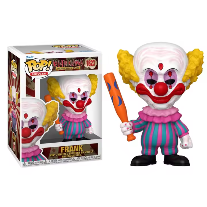 FUNKO POP! KILLER KLOWNS: PAYASOS ASESINOS DEL ESPACIO – FRANK CON BATE, 80802, Nº1623, TIENDA CON LICENCIA OFICIAL - 1