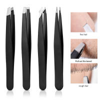 Juego De 4 Pinzas Para Cejas De Acero Inoxidable Eliminador De Vello Facial Y Puntos Negros Kit De Remoción De Splinters Sui - details 0