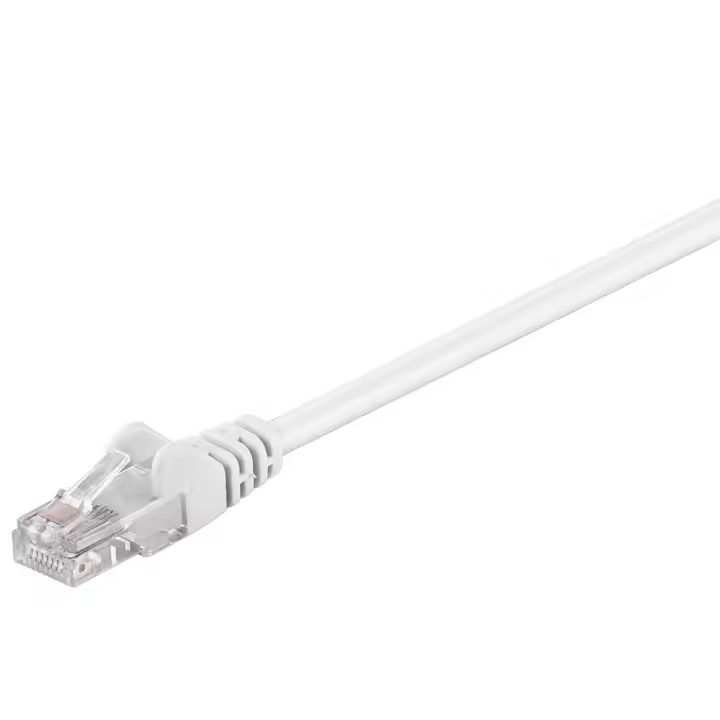 Cable de Red Microconnect U/UTP Cat5e 0.3M Blanco PVC - Alta Velocidad - 1