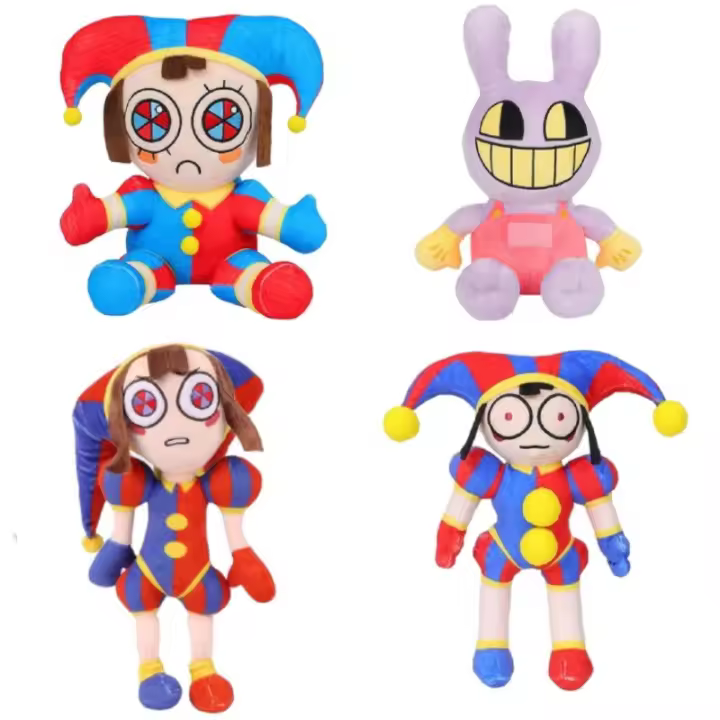 Muñeco De Peluche Circo Digital Payaso Conejo Dibujos Animados Regalo De Navidad Para Niños Y Adultos Material De Algodón Relleno De Poliéster - 1