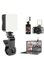 1pc Luz De Rellenado Portátil Mini Clip-en Selfie Anillo Luz Color Blanco Y Negro Tamaño Compacto Para Fotografía Y Vídeos - details 4