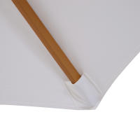 Parasol Madera Parasol Jardín Parasol Balcón Bambú Crema Blanco Parasol Madera 300cm - details 3