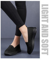Zapatillas De Caminar Para Mujer Transpirables Y Ligeros Con Suela Suave Zapatos Deportivos De Malla Casual Sin Cierre - details 1