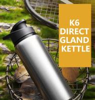 Botella de agua portátil de acero inoxidable para ciclismo deporte al aire libre de viaje metal reutilizable y ecológica para adultos - details 0