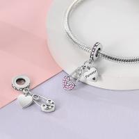 Encanto De Plata De 925 Para Pulsera Con Barco De Paseo Y Corazón Joyería Fina Para DIY Regalo Con Cuentas De Papel Y Rosas - details 89