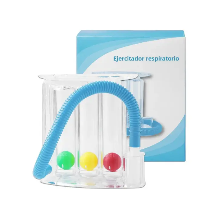 Entrenador De Respiración Con 3 Bolas Para Mejorar La Función Pulmonar Sistema De Medición De Exercitador De Respiración Spirometría - 1