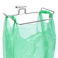 Soporte De Saco De Basura De Acero Inoxidable Organizador De Bolsas De Supermercado Y Toallas Para Cocina Y Armarios - details 0