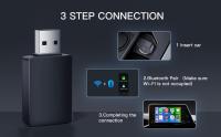 Adaptador Wireless CarPlay Mini 2024 Smart Box CarPlay Dongle Bluetooth WiFi Conexión Rápida Plug And Play Para OEM Wired CarPlay Coche - details 2