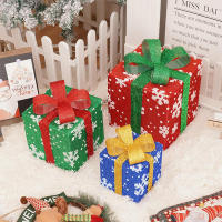 Lámpara LED Para Regalo Navideña Con Diseño De Ciervo Estrellas Y Copos De Nieve Juego De 3 Piezas Luz Impermeable Para Decoración Del Hogar - details 3