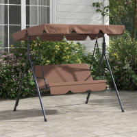 Columbio de Jardín de 3 plazas con Techo ajustable, impermeable, capacidad de carga de hasta 200 kg, ideal para Jardines y Terrazas - details 0