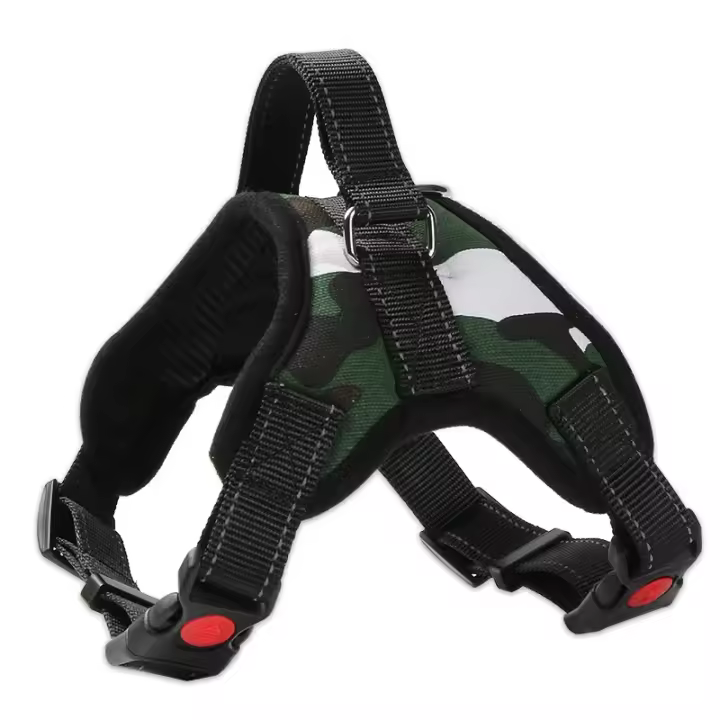 Harnés De Perro De Vestido Rápido Y Ajustable De Nylon Transpirable Para Paseos Al Aire Libre Resistente Y Con Reflectores Para Cachorros Y Perros Adultos - 1