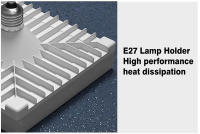 Bombilla LED E27 80W 60W 40W 30W 20W Luz Fría 220V Bombilla De Luz Para Iluminación Domésticalampara UFO LED E27 Bombilla De Hierro ABS Fuente De Energía DC - details 7