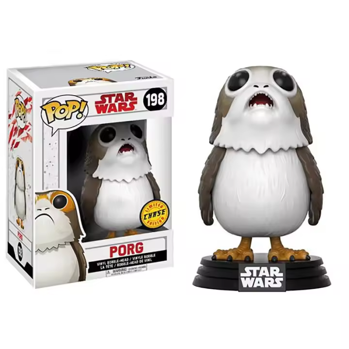 Funko Pop! Star Wars - Porg - Los Últimos Jedi CHASE, 14818, Nº198 - 1