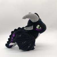 Juguete De Peluche Dragón De Alas De Fuego Animal De Peluche Suave Para Niños Y Niñas Regalo Especial Con Ojos Grandes Y Negro Cool Decoración De Habitación - details 1