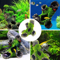 Decoración De Arco Iris Para Acuario Tronco De Resina Para Ocultar Calamares Y Peces Paisaje De Piedra Para Oceano Y Jardín - details 5
