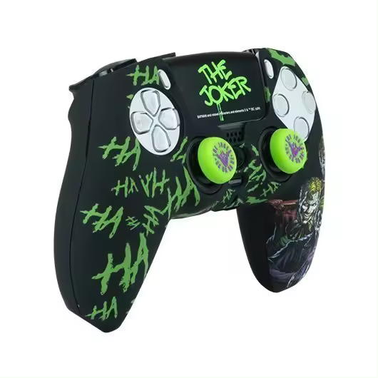 KIT FUNDA+GRIPS+STICKER MANDO PS5 FR-TEC DC JOKER - 1