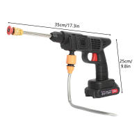35Bar Hidrolimpiadora Eléctrica Portátil 24V , 10M Alcance, Batería Recargable, 5M Manguera, Incluye Lanza, Filtro, Espumadora, para Coches Moto Bicicleta Jardín - details 5