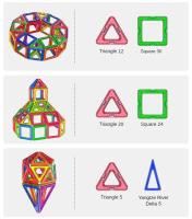 Juego De Construcción Magnético Para Niños Grande Tamaño Bloques Magnéticos De Diseñador Juguetes Educativos Montessori Regalos Para Niños De 3-6 Años - details 7