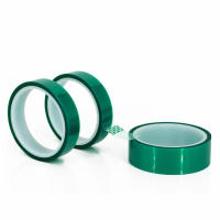Cinta De Masquillage De Poliéster Verde a Alta Temperatura Con Adhesivo De Silicona Ideal Para Pintura Y Cobre En Polvo Tablas De Circuito - details 3