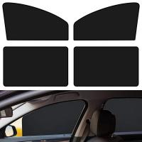 2pcs Cubierta De Visera Solar Magnética Para Coche Protección UV Negro Accesorios De Auto Para Ventanas Frontales Y Traseras Protección De Verano - details 0