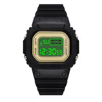 Reloj Digital LED Para Hombres Y Mujeres Resistente Al Choque Reloj Deportivo Impermeable Con Correa De Silicona Estilo Simple - details 10