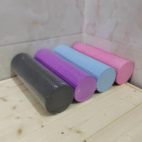 Rodillo De Yoga De EVA Espuma Redonda Y Hexagonal Para Ejercicios De Pilates Mejora Los Ejercicios De Hogar Diámetro 9.5cm Longitud 29.7cm - details 0
