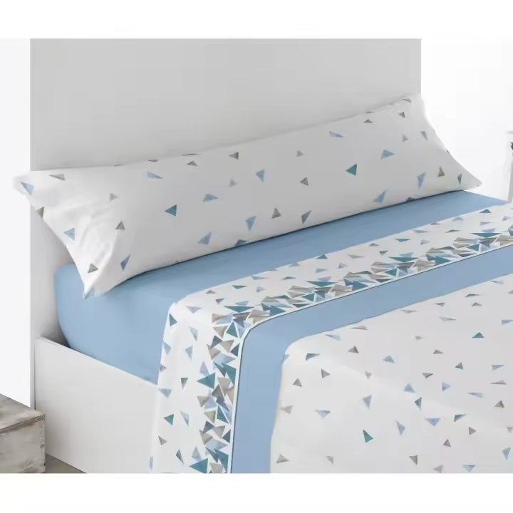Juego Sábanas (3 piezas): sábana encimera + sábana ajustable + 1 fundas de almohadade 90x135x150cm 100% poliéster. - 1