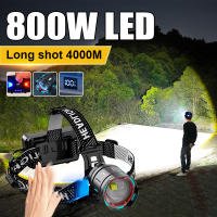 Linterna Frontal Recargable 1000000LM Con Sensor LED 800W Luz De Escenario De Longa Gama Para Pesca Y Camping - details 0