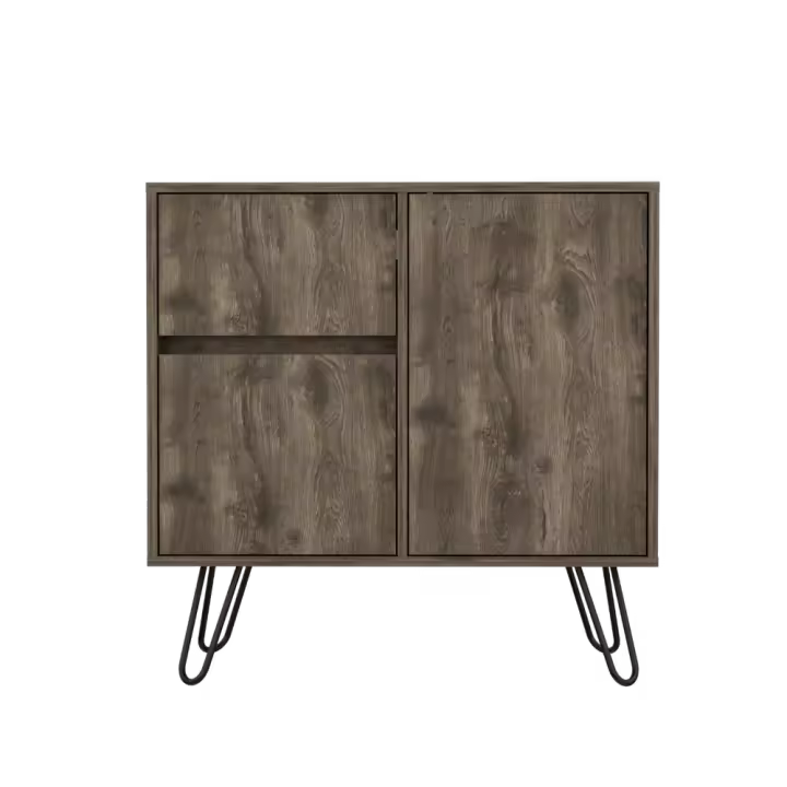 TUHOME Aparador de salón Z80 Andora, con gabinete, Bellota Madera manufacturada Salón-Aparador - 1
