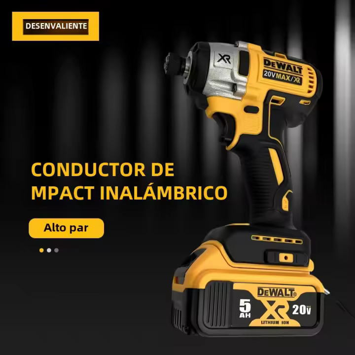 Herramienta Eléctrica DEWALT Destornillador Inalámbrico Con Motor Brushless Torque De 205 N.M Para Batería 20V DCF887 - 1