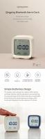 Reloj De Alarma Inteligente Xiaomi Qingping Con Control Bluetooth Pantalla LCD Mostrador De Temperatura Y Humedad Luz Nocturna Ajustable - details 0