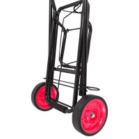 Aktive - Carro de playa plegable, 100x45x35 cm, máx. 50kg, con ruedas grandes, estructura de acero, color negro, asa extensible y diseño compacto, para transportar sombrillas o neveras, para playa, para mochilas - details 5