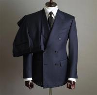 Traje De Novio Formal Para Hombre Con Pecho Doble Botones Y Pantalón Dos Piezas Traje De Boda Fiesta Prendas De Moda - details 3