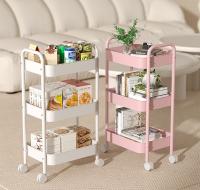 LILI HOME Carrito Camarera de Metal con Ruedas – 3 Bandejas (30 x 45 x 78 cm) es la solución ideal para mantener el orden y facilitar el servicio en cualquier espacio. Gracias a su diseño compacto, robusto y funcional, podrás usarlo tanto en tu hogar com - details 0