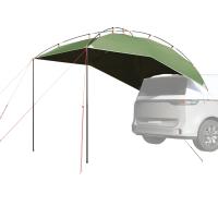 vidaXL Tienda de campaña para coche impermeable en color Gris y naranja/Verde/Azul - details 1