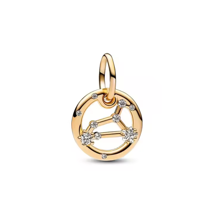 762725C01 - Charm Colgante con un recubrimiento en oro de 14k Zodiaco Leo Pandora 762725C01 PANDORA Raíz Joyas Pandora MUJER inicio Charm Pandora Mujer Pandora Original - 1