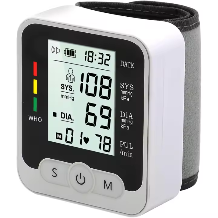 Tensiómetro Digital Tensiómetro Automático para use Doméstico Pantalla LCD large Memoria de Lectura Maletín Portátil - 1
