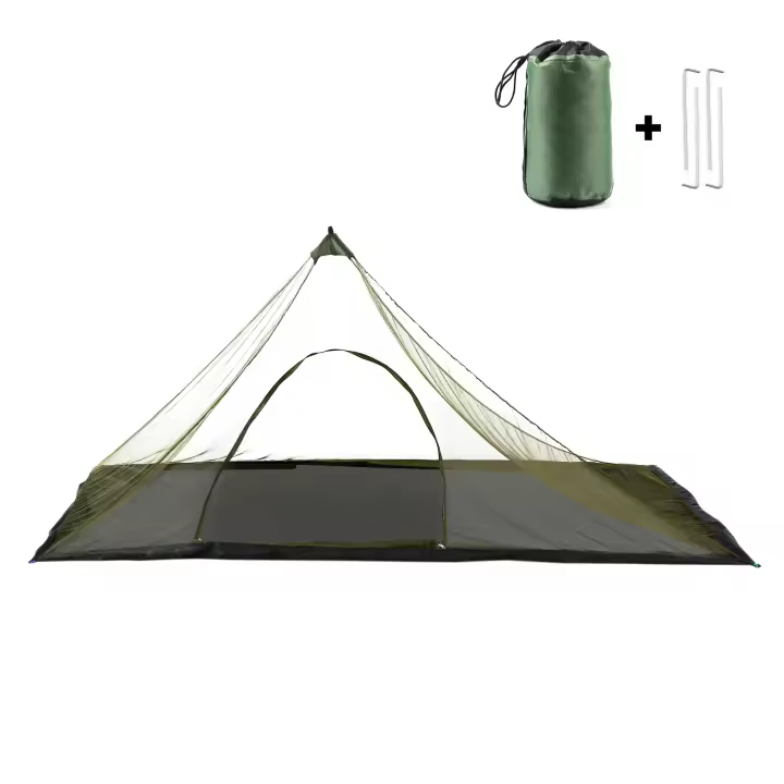 Carpa Impermeable Para Camping Con Red Mosquitera Y Bolsa De Transporte Para Paseos Al Aire Libre Senderismo Pesca Equipamiento De Camping - 1