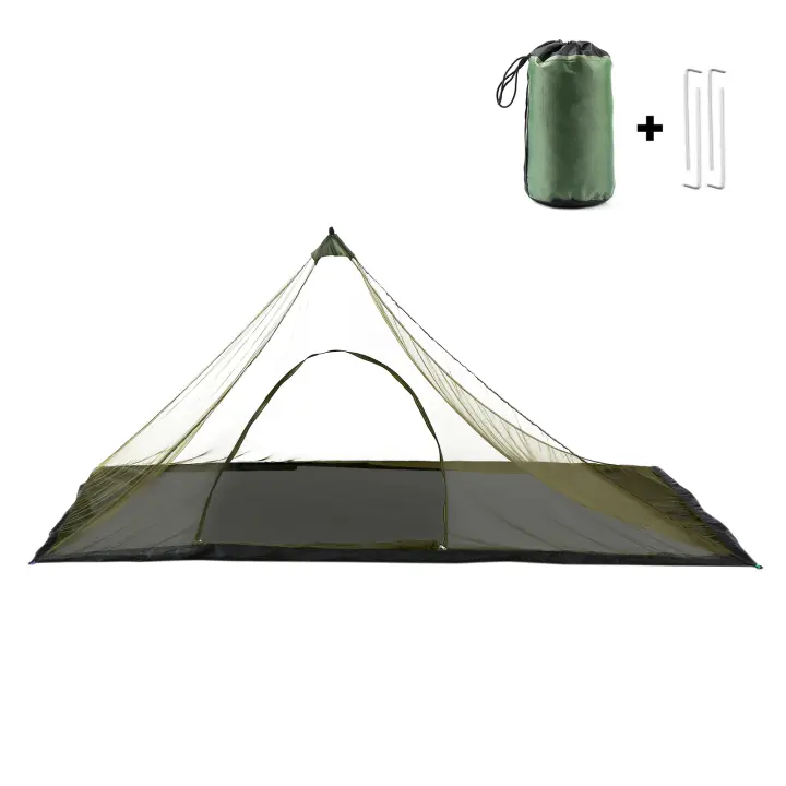 Carpa Impermeable Para Camping Con Red Mosquitera Y Bolsa De Transporte Para Paseos Al Aire Libre Senderismo Pesca Equipamiento De Camping - 1