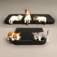 Adorno De Consola Central Para Coche Ornamento De Gato Accesorio De Coche PVC Para Decoración Del Tablero Y Espejo Retrovisor - details 4