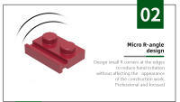 Wange 224Pcs/Lot Accesorios Especiales De Construcción Compatible Con Bloques De Muñeco 1X2 Con Slide Para Niños Juguetes Regalo - details 5