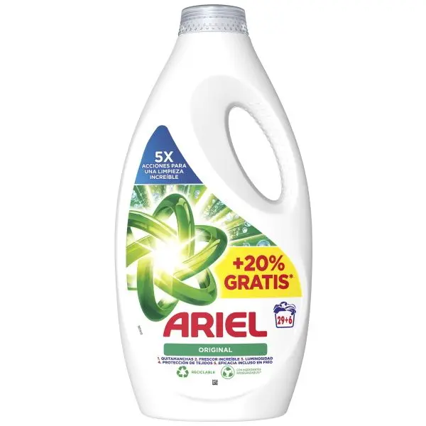 ARIEL Original Detergente Líquido 29+6  35 uds Detergente Líquido - 1